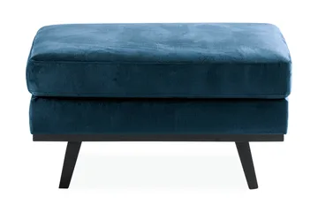 Copenhagen Fotpall Sammet - Blå - Möbler - Stolar & fåtöljer - Pall & puff - Fotpall