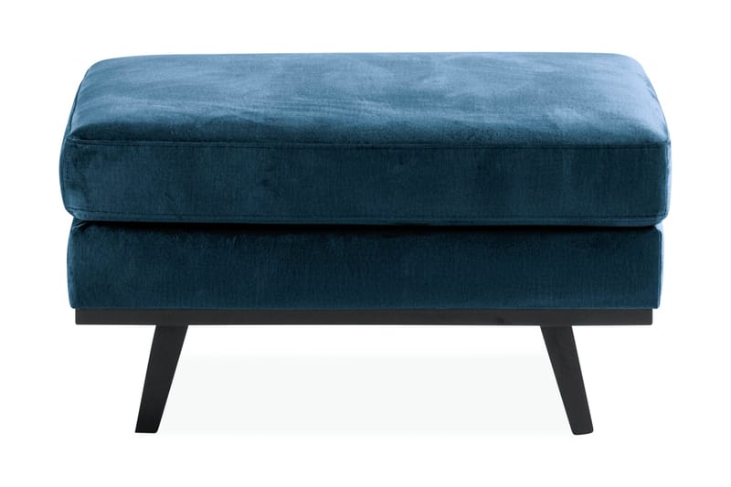 Copenhagen Fotpall Sammet - Blå - Möbler - Stolar & fåtöljer - Pall & puff - Fotpall