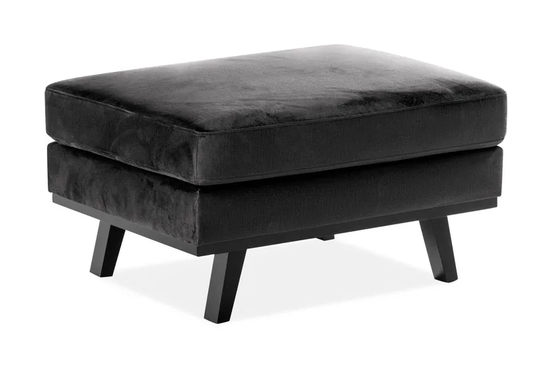 Copenhagen Fotpall Sammet, Grå