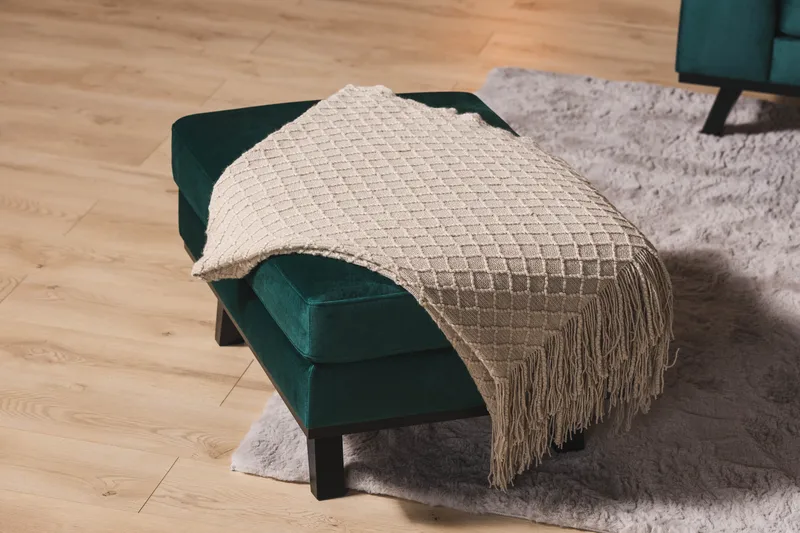 Copenhagen Fotpall Sammet - Grön - Möbler - Stolar & fåtöljer - Pall & puff - Fotpall