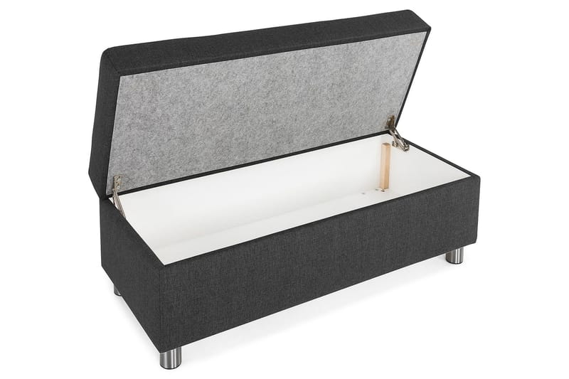 Crazy Fotpall med Förvaring 120x50 - Antracit - Möbler - Stolar & fåtöljer - Pall & puff - Fotpall