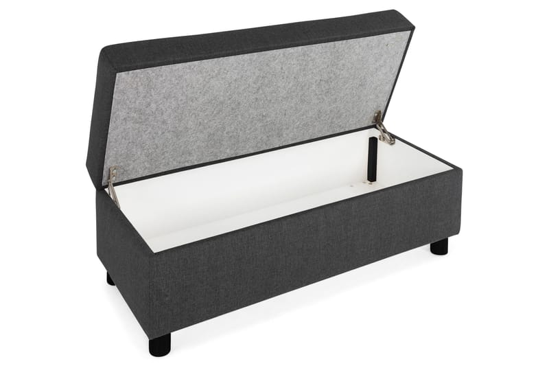 Crazy Fotpall med Förvaring 120x50 - Antracit - Möbler - Stolar & fåtöljer - Pall & puff - Fotpall