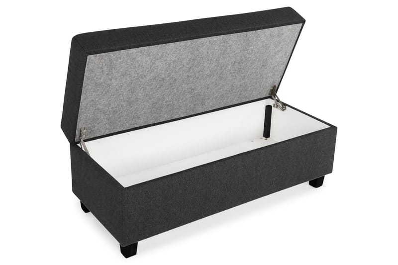 Crazy Fotpall med Förvaring 120x50 - Antracit - Möbler - Stolar & fåtöljer - Pall & puff - Fotpall