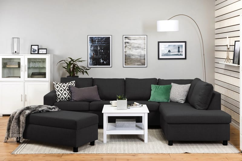 Crazy Fotpall med Förvaring 120x50 - Antracit - Möbler - Stolar & fåtöljer - Pall & puff - Fotpall