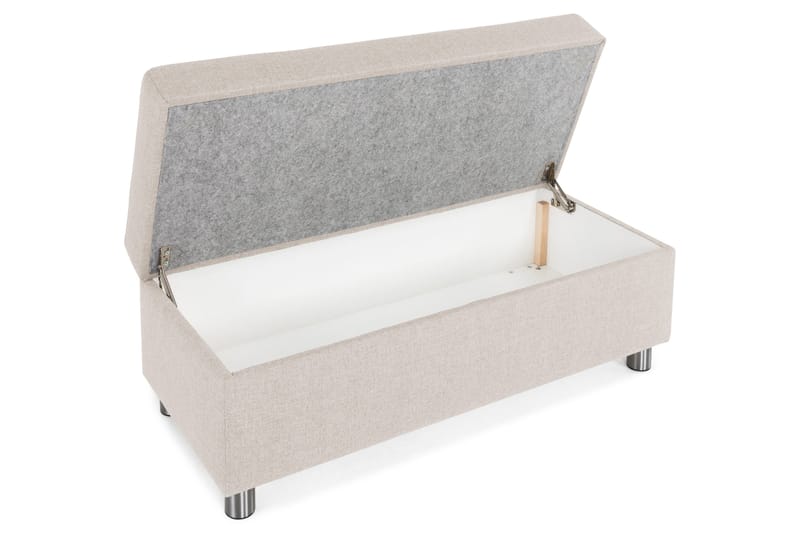 Crazy Fotpall med Förvaring 120x50 - Beige - Möbler - Stolar & fåtöljer - Pall & puff - Fotpall