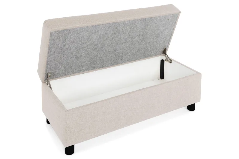 Crazy Fotpall med Förvaring 120x50 - Beige - Möbler - Stolar & fåtöljer - Pall & puff - Fotpall