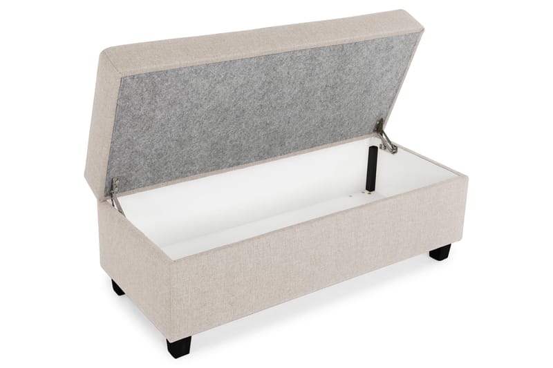 Crazy Fotpall med Förvaring 120x50 - Beige - Möbler - Stolar & fåtöljer - Pall & puff - Fotpall