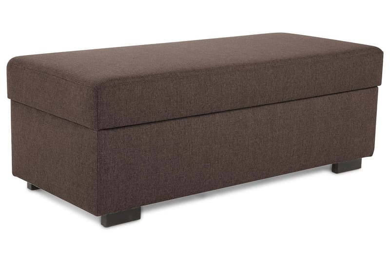 Crazy Fotpall med Förvaring 120x50, Brun