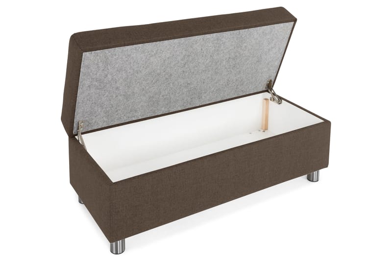 Crazy Fotpall med Förvaring 120x50 - Brun - Möbler - Stolar & fåtöljer - Pall & puff - Fotpall