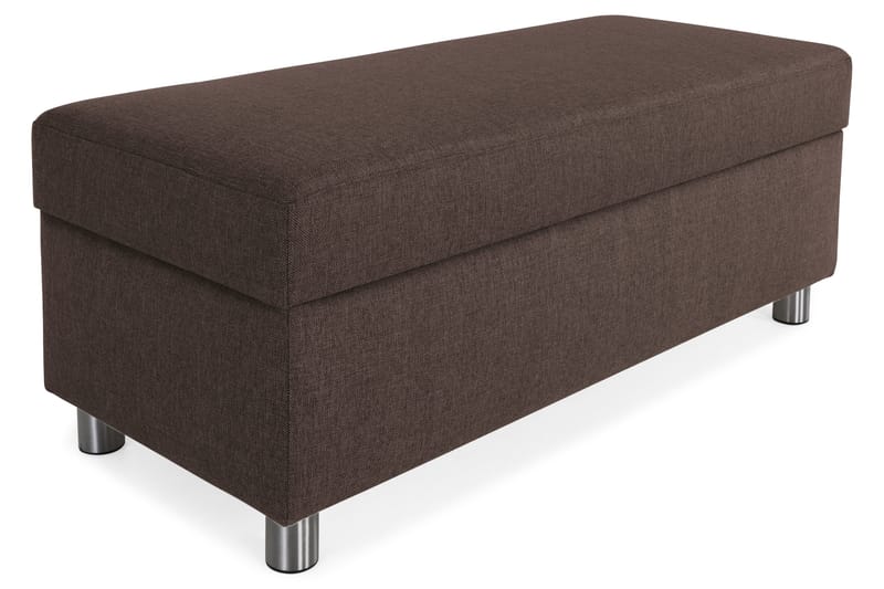 Crazy Fotpall med Förvaring 120x50, Brun