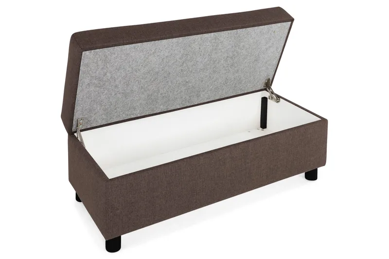 Crazy Fotpall med Förvaring 120x50 - Brun - Möbler - Stolar & fåtöljer - Pall & puff - Fotpall