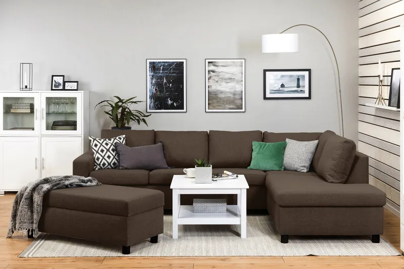 Crazy Fotpall med Förvaring 120x50 - Brun - Möbler - Stolar & fåtöljer - Pall & puff - Fotpall