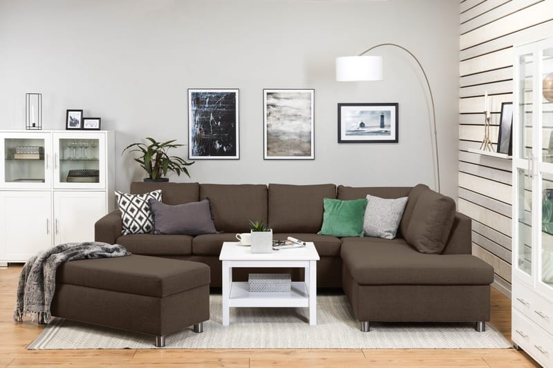 Crazy Fotpall med Förvaring 120x50 - Brun - Möbler - Stolar & fåtöljer - Pall & puff - Fotpall