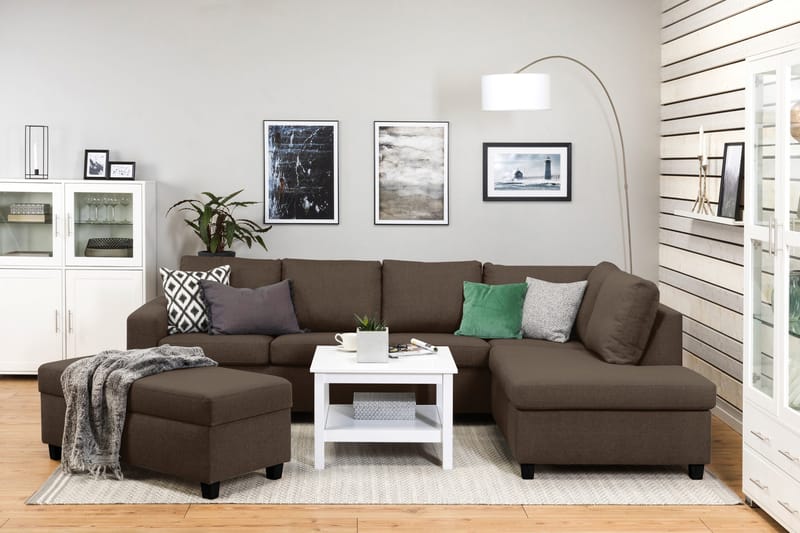 Crazy Fotpall med Förvaring 120x50 - Brun - Möbler - Stolar & fåtöljer - Pall & puff - Fotpall