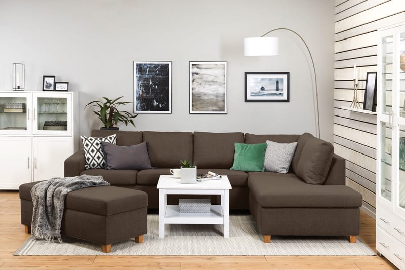 Crazy Fotpall med Förvaring 120x50 - Brun - Möbler - Stolar & fåtöljer - Pall & puff - Fotpall