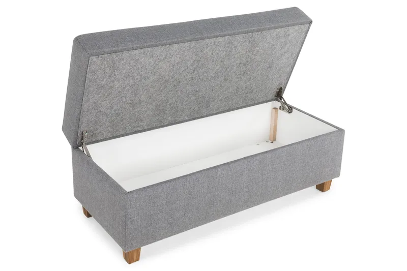 Crazy Fotpall med Förvaring 120x50 - Ljusgrå - Möbler - Stolar & fåtöljer - Pall & puff - Fotpall