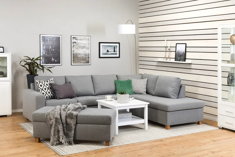 Crazy Fotpall med Förvaring 120x50 - Ljusgrå - Möbler - Stolar & fåtöljer - Pall & puff - Fotpall