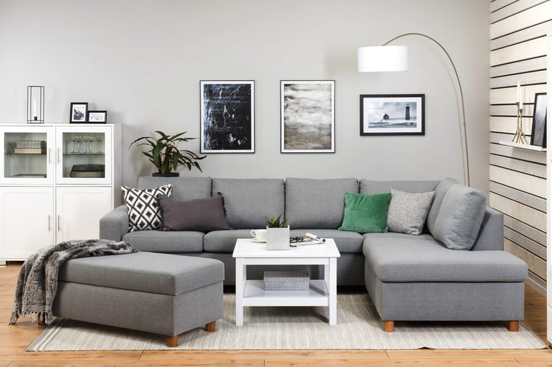 Crazy Fotpall med Förvaring 120x50 - Ljusgrå - Möbler - Stolar & fåtöljer - Pall & puff - Fotpall