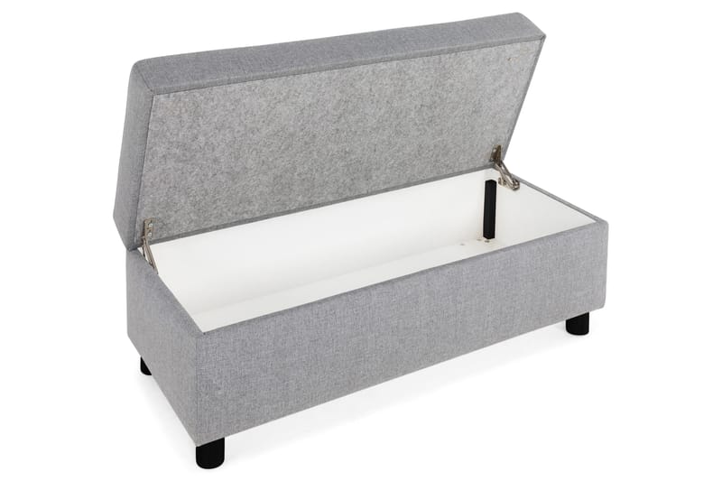 Crazy Fotpall med Förvaring 120x50 - Ljusgrå - Möbler - Stolar & fåtöljer - Pall & puff - Fotpall