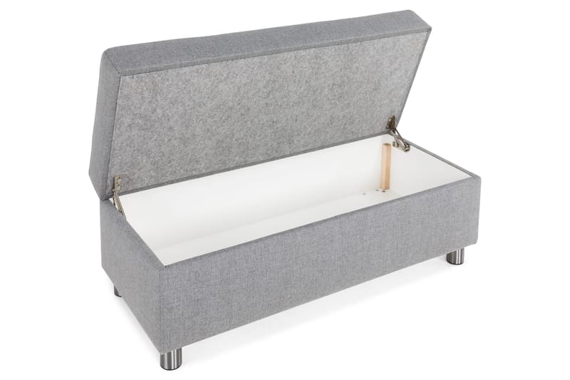 Crazy Fotpall med Förvaring 120x50 - Ljusgrå - Möbler - Stolar & fåtöljer - Pall & puff - Fotpall