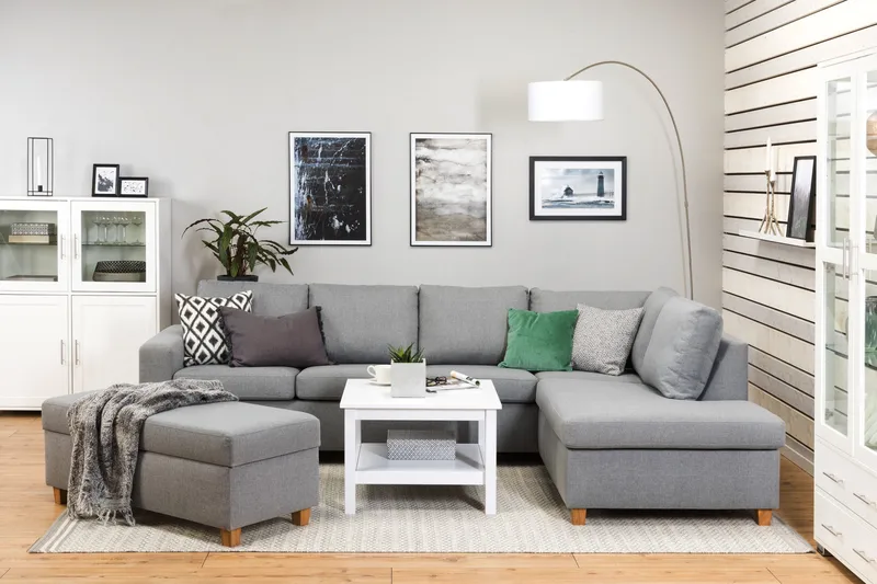 Crazy Fotpall med Förvaring 120x50 - Ljusgrå - Möbler - Stolar & fåtöljer - Pall & puff - Fotpall