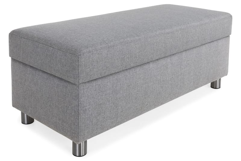 Crazy Fotpall med Förvaring 120x50 - Ljusgrå - Möbler - Stolar & fåtöljer - Pall & puff - Fotpall
