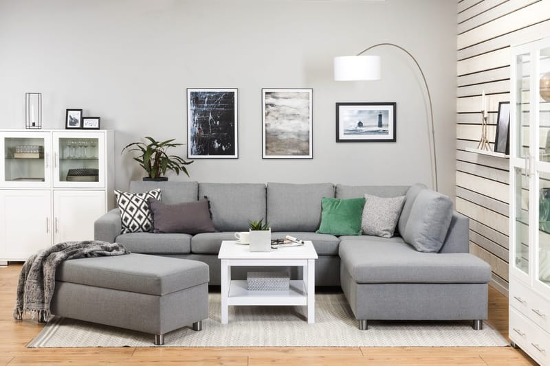 Crazy Fotpall med Förvaring 120x50 - Ljusgrå - Möbler - Stolar & fåtöljer - Pall & puff - Fotpall