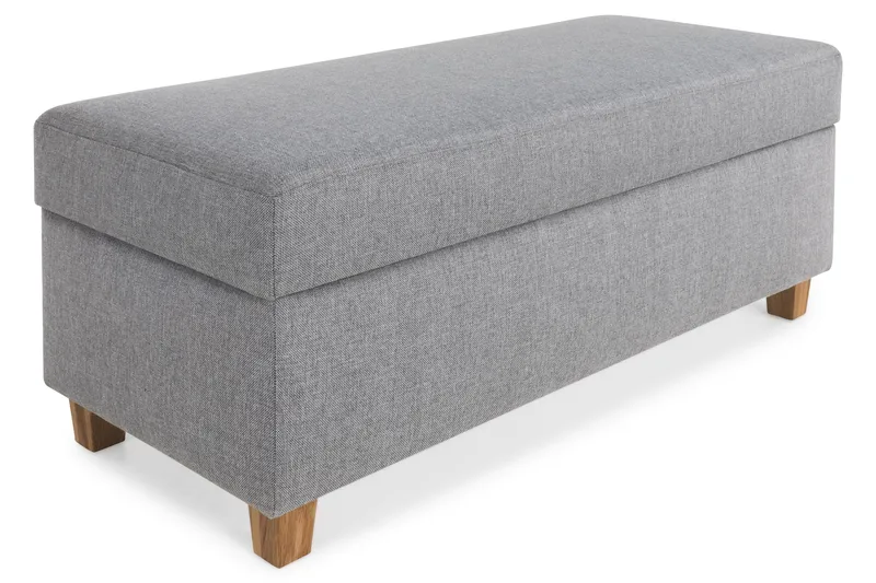 Crazy Fotpall med Förvaring 120x50 - Ljusgrå - Möbler - Stolar & fåtöljer - Pall & puff - Fotpall