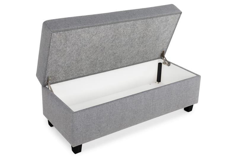 Crazy Fotpall med Förvaring 120x50 - Ljusgrå - Möbler - Stolar & fåtöljer - Pall & puff - Fotpall