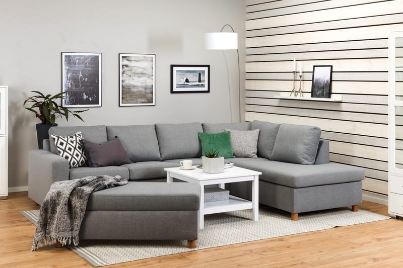 Crazy Fotpall med Förvaring 120x50 - Ljusgrå - Möbler - Stolar & fåtöljer - Pall & puff - Fotpall