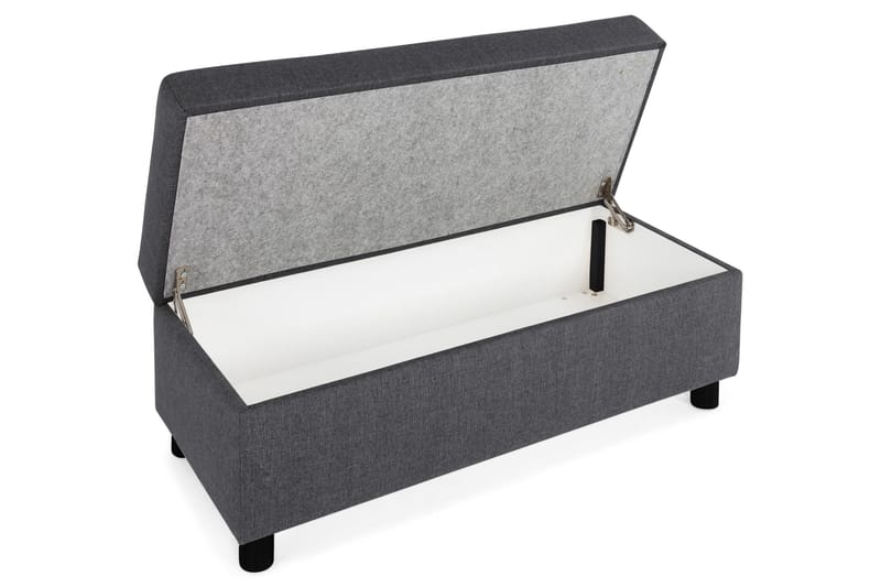 Crazy Fotpall med Förvaring 120x50 - Mörkgrå - Möbler - Stolar & fåtöljer - Pall & puff - Fotpall