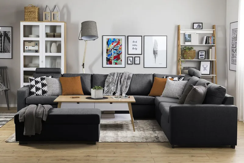 Crazy Fotpall med Förvaring 120x50 - Mörkgrå - Möbler - Stolar & fåtöljer - Pall & puff - Fotpall