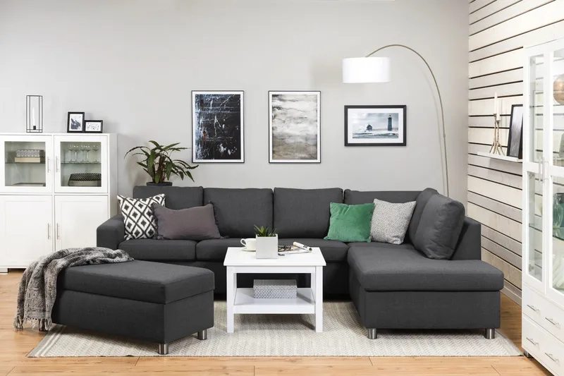 Crazy Fotpall med Förvaring 120x50 - Mörkgrå - Möbler - Stolar & fåtöljer - Pall & puff - Fotpall