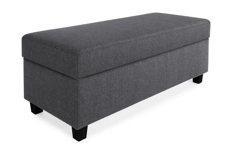 Crazy Fotpall med Förvaring 120x50, Mörkgrå