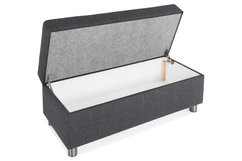 Crazy Fotpall med Förvaring 120x50 - Mörkgrå - Möbler - Stolar & fåtöljer - Pall & puff - Fotpall