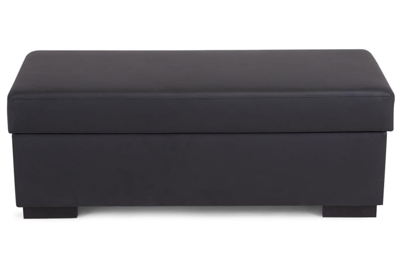 Crazy Fotpall med Förvaring 120x50 - Svart Konstläder - Möbler - Stolar & fåtöljer - Pall & puff - Fotpall