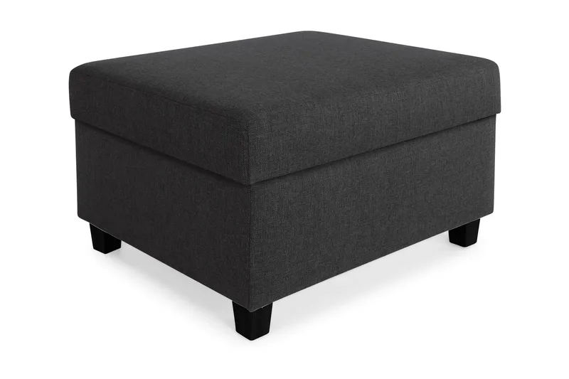 Crazy Fotpall med Förvaring 80x65, Antracit