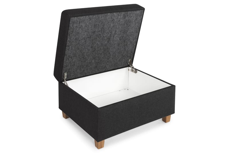 Crazy Fotpall med Förvaring 80x65 - Antracit - Möbler - Stolar & fåtöljer - Pall & puff - Fotpall