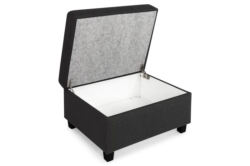 Crazy Fotpall med Förvaring 80x65 - Antracit - Möbler - Stolar & fåtöljer - Pall & puff - Fotpall