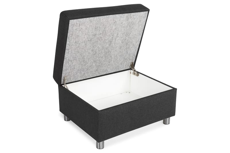 Crazy Fotpall med Förvaring 80x65 - Antracit - Möbler - Stolar & fåtöljer - Pall & puff - Fotpall