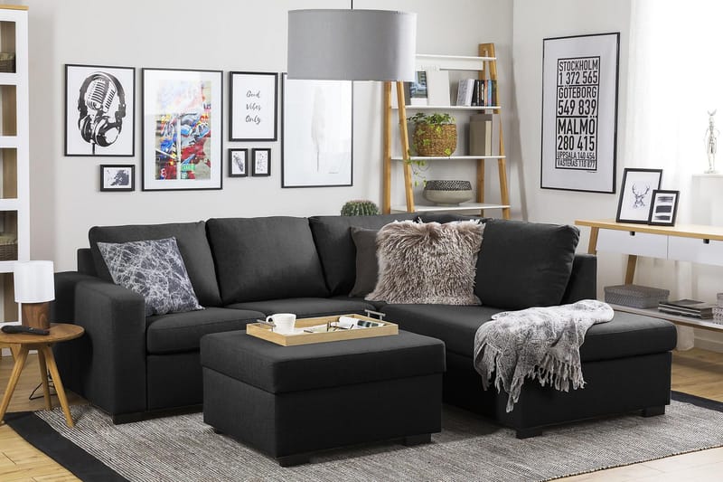 Crazy Fotpall med Förvaring 80x65 - Antracit - Möbler - Stolar & fåtöljer - Pall & puff - Fotpall