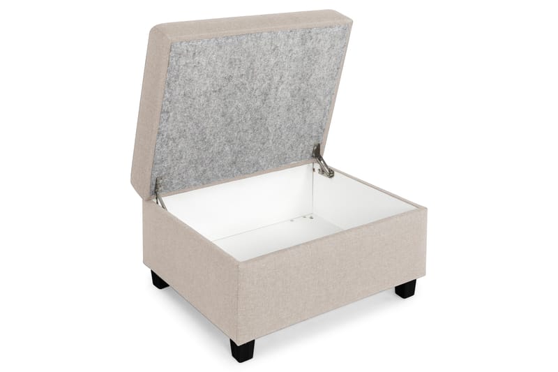 Crazy Fotpall med Förvaring 80x65 - Beige - Möbler - Stolar & fåtöljer - Pall & puff - Fotpall