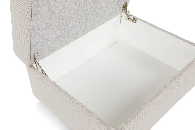 Crazy Fotpall med Förvaring 80x65 - Beige - Möbler - Stolar & fåtöljer - Pall & puff - Fotpall