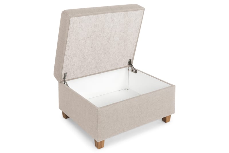Crazy Fotpall med Förvaring 80x65 - Beige - Möbler - Stolar & fåtöljer - Pall & puff - Fotpall