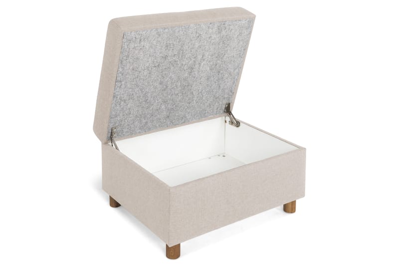 Crazy Fotpall med Förvaring 80x65 - Beige - Möbler - Stolar & fåtöljer - Pall & puff - Fotpall