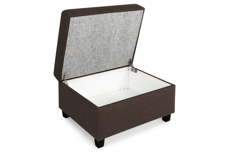 Crazy Fotpall med Förvaring 80x65 - Brun - Möbler - Stolar & fåtöljer - Pall & puff - Fotpall