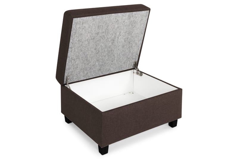 Crazy Fotpall med Förvaring 80x65 - Brun - Möbler - Stolar & fåtöljer - Pall & puff - Fotpall