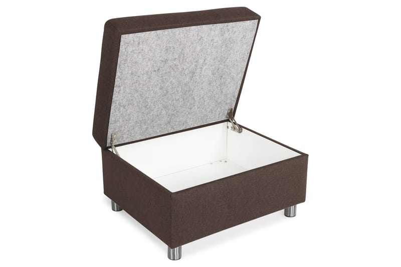 Crazy Fotpall med Förvaring 80x65 - Brun - Möbler - Stolar & fåtöljer - Pall & puff - Fotpall