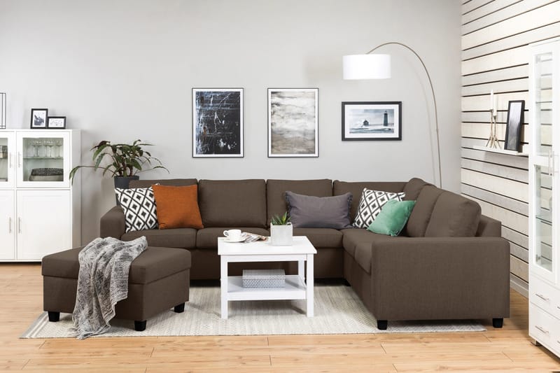 Crazy Fotpall med Förvaring 80x65 - Brun - Möbler - Stolar & fåtöljer - Pall & puff - Fotpall