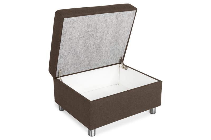 Crazy Fotpall med Förvaring 80x65 - Brun - Möbler - Stolar & fåtöljer - Pall & puff - Fotpall